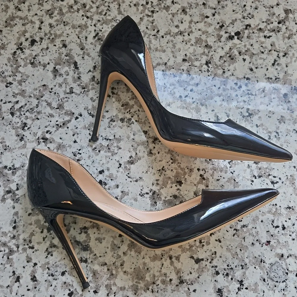 Elegant Black Shofoo Stiletto Heels - Picture 3 of 11